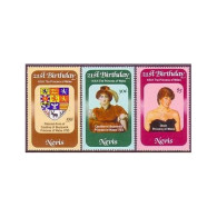 Nevis 150-152,MNH.Michel 71-73. Princess Diana 21th Birthday,1982. - St.Kitts And Nevis ( 1983-...)