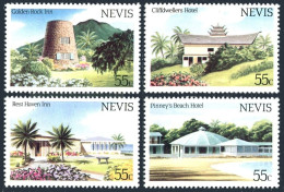 Nevis 276-279, MNH. Michel 143-146. Tourism 1984. Hotels And Inn. - St.Kitts Und Nevis ( 1983-...)