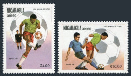 Nicaragua C993-C994,MNH.Michel 2243-2244. Soccer Cup Spain-1982. - Nicaragua