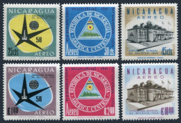 Nicaragua C404-C409, C409a, MNH. Michel 1175-1180, Bl.45. EXPO BRUSSELS-1958. - Nicaragua
