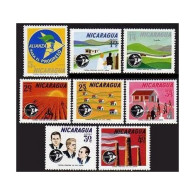 Nicaragua C540-C547, Hinged. Mi 1354-1361. Alliance For Progress, 1964. Kennedy, - Nicaragua