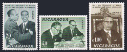 Nicaragua C631-C633,MNH.Mi 1485-1487. Gustavo Diaz Ordaz,Mexico;Rene Schick,1968 - Nicaragua