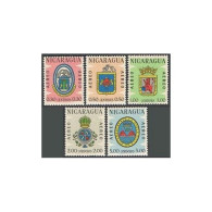 Nicaragua C510-C514, MNH. Mi 1322-1326. Arms 1962. Nueva Segovia, Leon, Managua, - Nicaragua