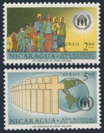 Nicaragua C452-C453, MNH. Michel 1257-1258. World Refugee Year WRY-1960. Globe. - Nicaragua