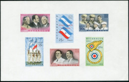 Nicaragua C468a, C474a, MNH. Michel Bl.55-56. Military Academy, 20th Ann. 1961. - Nicaragua