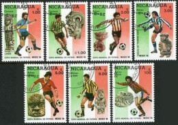 Nicaragua 1507-1513, CTO. World Soccer Cup Mexico-1986. Pre-Columbian Artifacts. - Nicaragua