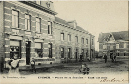 Eysden Stationsplein Circulée En 1908 - Eijsden