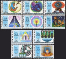 Nicaragua 877-881,C761-C765, MNH. Michel 1613-1622. Mathematical Equations, 1971 - Nicaragua