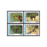 Nicaragua 1490-1493, MNH. Michel 2628-2630. WWF 1985. Tapirus Bairdii. - Nicaragua