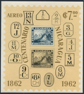 Nicaragua C509, MNH. Mi Bl.58. Nicaragua Postage Stamps-100, 1962. Mountain Peak - Nicaragua