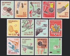 Nicaragua C523-C535,MNH.Mi 1335-1347. Olympics Tokyo-1964. Boxing, Soccer, Golf, - Nicaragua