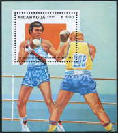 Nicaragua 1260, MNH. Michel 2407 Bl.150. 9th Pan-American Games, 1983. Boxing. - Nicaragua