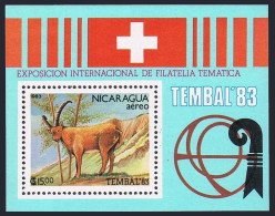 Nicaragua C1040, MNH. Michel 2399 Bl.149. TEMBAL-1983. Chamoix. - Nicaragua