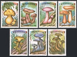 Nicaragua 1403-1409, CTO. Michel 2561-2567. Mushrooms 1985. - Nicaragua