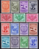 Nicaragua 762-766, C353-C362, MNH. Michel 1086-1100. ROTARY International, 1955. - Nicaragua