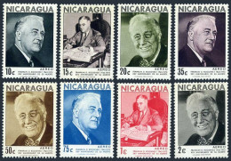 Nicaragua C729-C736, MNH. Michel 1580-1587. Franklin D. Roosevelt, 1970. - Nicaragua