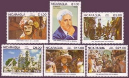 Nicaragua 1471-1476, MNH. Mi 2605-2610. International Music Year, 1985. Dancers. - Nicaragua