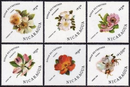 Nicaragua 1494-1499, MNH. Michel 2631-2636. Flowers 1986. Roses. - Nicaragua