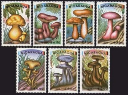 Nicaragua 1403-1409, MNH. Michel 2561-2567. Mushrooms 1985. - Nicaragua