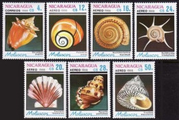Nicaragua 1719-1725, MNH. Michel 2887-2893. Shells 1988. - Nicaragua