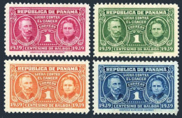Panama RA1-RA4, Hinged. Mi Zw 1-4.Postal Tax Stamps 1939. Pierre & Marie Curie. - Panamá