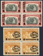 Panama RA28-RA29 Blocks/4,MNH. Postal Tax 1949.Franklin Roosevelt,J.D.Arosemena - Panama