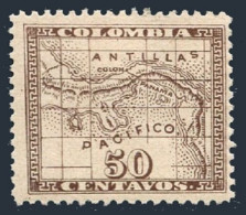 Panama 14,MNH.Michel 10y. Map Of Panama 1887.Issued Of Colombia For Panama Dept. - Panama