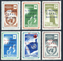 Panama 425-426,C218-C221,C221a,MNH.Mi 548-553,Bl.7. UN 1959.Economic Commission. - Panama