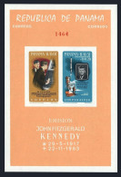 Panama 461e Imperf Sheet,MNH.Mi 843 Bl.41. Kennedy,1965.Space,Winston Churchill. - Panama