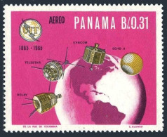 Panama C351, MNH. Michel 902. ITU-100, 1965. Globe, Satellites. - Panama