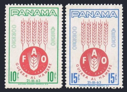 Panama C282-C283, MNH. Michel 647-648. FAO.Freedom From Hunger Campaign, 1963.  - Panama