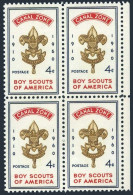 USA Panama Canal Zone 151 Block/4,MNH.Michel 146. Boy Scouts Of America-50,1960. - Panamá