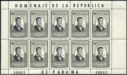 Panama C252 Sheet, MNH. Michel 597 Klb. Dag Hammarskjold, UN Secretary, 1961. - Panama