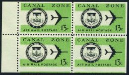 Panama Canal Zone C50a Booklet,MNH.Michel 170DE. Air Post 1974.Seal,Jet Plane. - Panama
