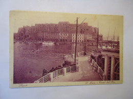 ITALY POSTCARDS NAPOLI 1920 S LUSIA  CASTEL DELL OVO Stamps - Sonstige & Ohne Zuordnung