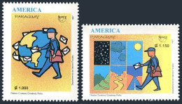 Paraguay 2565-2566, MNH. Michel 4746-4747. UPAEP-1997. Life Of A Postman. - Paraguay