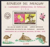 Paraguay 857a Sheet, MNH. Michel Bl.65. Boy Scout Jamborees, 1965. Baden-Powell. - Paraguay