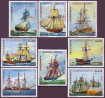 Paraguay 1616-1623, Hinged. Michel 2720-2727. USA-200, 1976. Ships. - Paraguay
