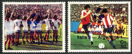 Paraguay C693-C694, MNH. Mi 4153-4154. Soccer In 1987. ZURICH 10.VI.87. - Paraguay