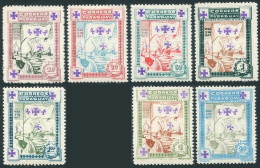 Paraguay 330-334,336-337,MNH. Mi 419/426. Caravels Of Columbus,Flag With Crosses - Paraguay