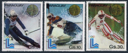Paraguay 1986-1988, MNH. Mi 3354-3356. Olympics Lake Placid-1980. Gold Medalists - Paraguay
