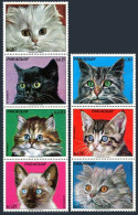 Paraguay 1500 Ag, MNH. Michel 2434-2440. Faces Of Cats, 1973. - Paraguay