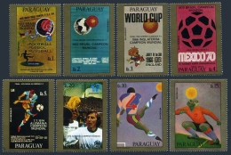 Paraguay 1782-1783 Ag Strips, 1784-1785, MNH. Soccer Cup Argentina-1978. - Paraguay