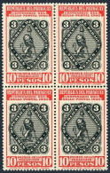 Paraguay 381 Block/4,MNH.Michel 519. Postage Stamp Centenary,1940. - Paraguay