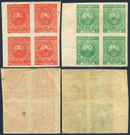Paraguay 257,259 Imperf Blocks/4,mint.Michel 225B,253B. Gen.Jose E.Diaz,1925-26. - Paraguay