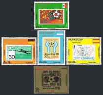 Paraguay C750-C754,MNH. Michel 4268-4272. World Soccer Cup ITALY-1990.1988. - Paraguay