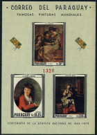 Paraguay 1037-1039a Sheet, MNH. Mi Bl.104. Art 1967. Maes, Vigee-Lebrun, Rubens. - Paraguay