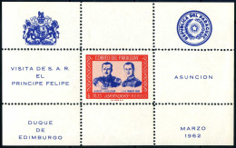 Paraguay C312a A & B, MNH. Mi Bl.20-21. President Stroessner,Prince Philip,1962. - Paraguay