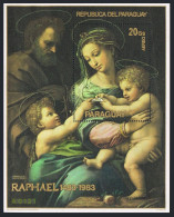 Paraguay C576, MNH. Mi Bl.408. Raphael, 500th Birth Ann. 1984. The Holy Family. - Paraguay