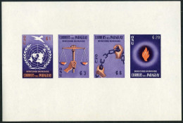 Paraguay 568a,C271a Perf,imperf, MNH. UN Declaration Of Human Rights, 1960.Dove. - Paraguay